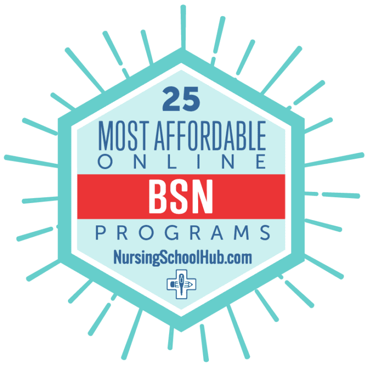 Nursing School Hub's 2019 Most Affordable Online BSN programs